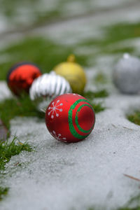 Close-up of multi colored candies