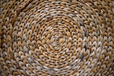 Full frame shot of wicker basket