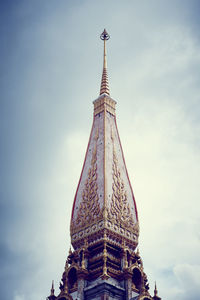 Low angle view of traditional building against sky