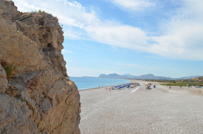 Scenic view of beach