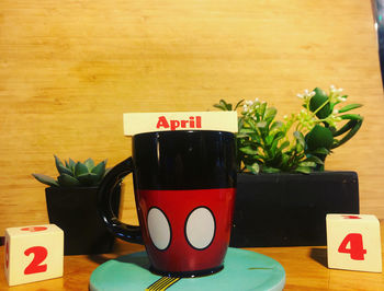 Close-up of potted plant on table