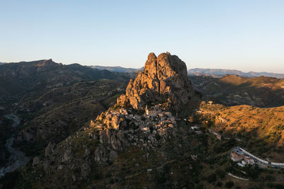 Pentidattilo ancient village of calabria italy