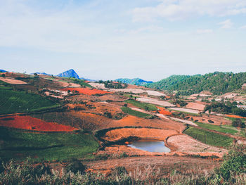 Scenic view of landscape against sky