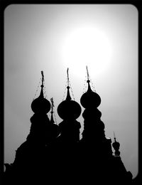 Low angle view of temple against sky