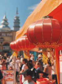 Chinese lanterns hanging