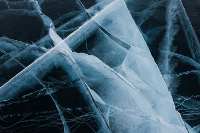 Full frame shot of icicles