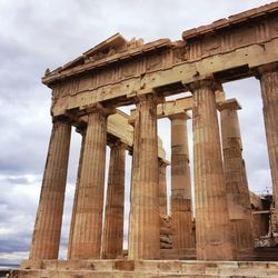 Low angle view of old ruins
