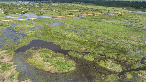 High angle view of landscape