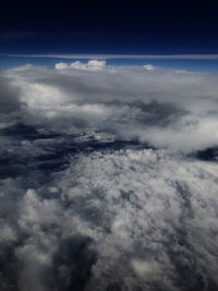 Aerial view of cloudscape