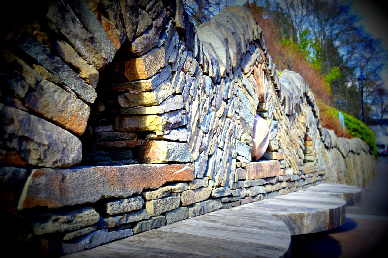 CLOSE-UP OF ROCK FORMATION