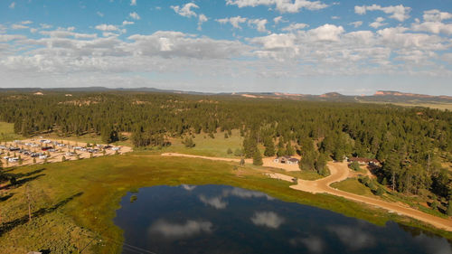 Scenic view of landscape against sky