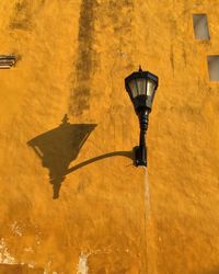 Low angle view of illuminated street light