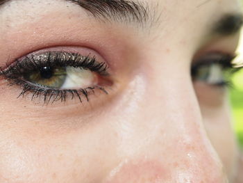 Cropped image of woman eye