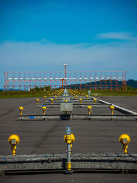 Instrument landing system at the beginning of the runway