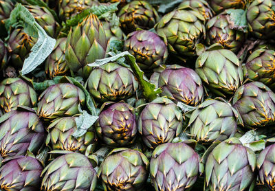 Full frame shot of vegetables for sale in market