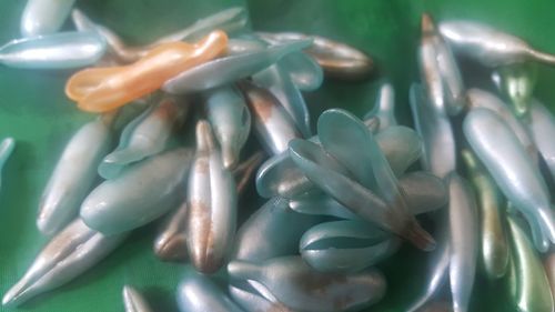 High angle view of vegetable on table