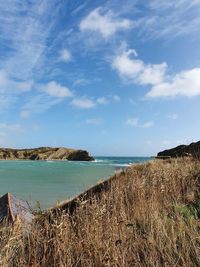 Scenic view of sea against sky