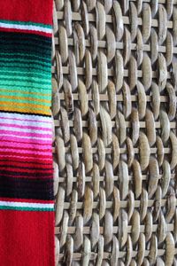 Full frame shot of wicker basket
