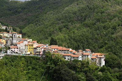 High angle view of townscape