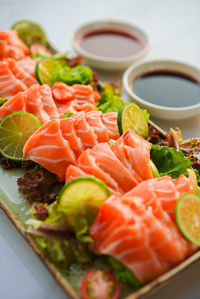 Close-up of food in plate