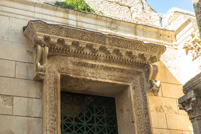 Low angle view of old building