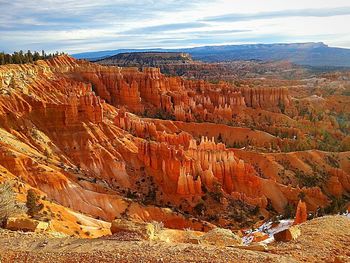Rock formations in desert
