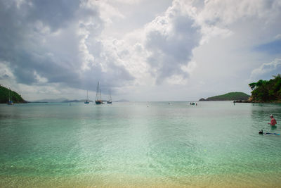 Scenic view of sea against sky