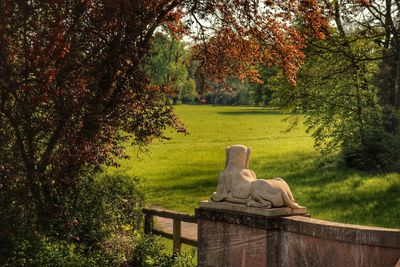 Statue in park