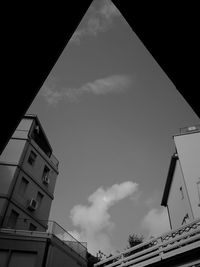 Low angle view of built structure against sky