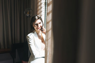 Young woman smiling