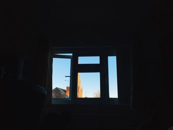 Window against sky