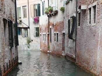 Canal amidst buildings in city