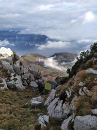 Scenic view of landscape against sky