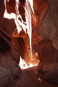 Rock formations in cave