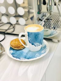 Close-up of breakfast on table