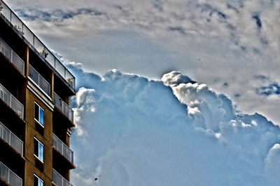 Low angle view of building against sky