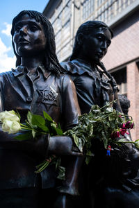 Low angle view of statue