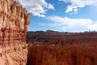 View of rock formations