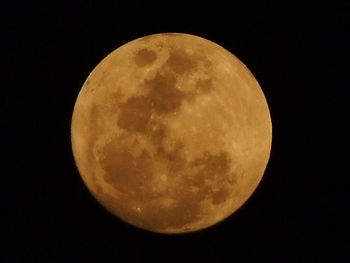 Low angle view of moon in sky