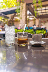 Close-up of drink on table