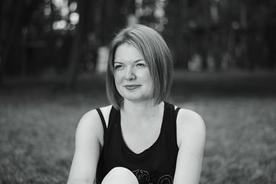 Portrait of a smiling young woman