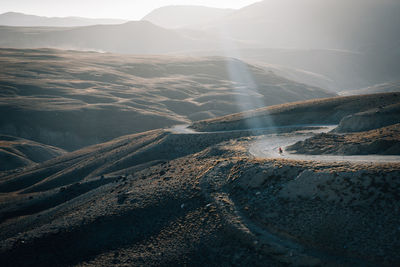 Aerial view of landscape against sky