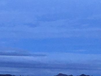 Low angle view of clouds in sky