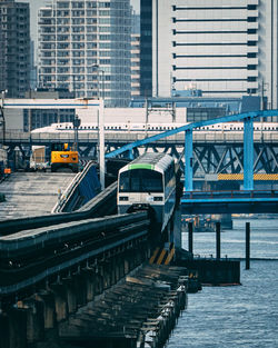 Bridge over river in city