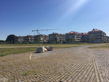 Built structure against blue sky