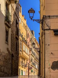 Low angle view of buildings against sky