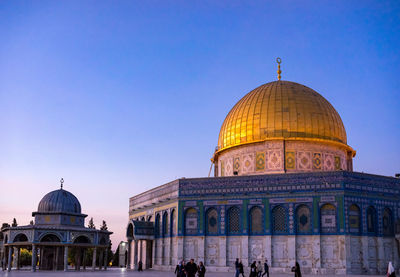 View of masjidil aqsa mosque against clear sky