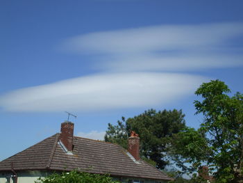 Low angle view of built structure against sky
