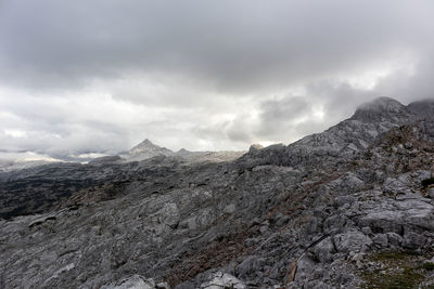 Steinernes meer, mountain landscape in bavaria, germany and austria in autumn