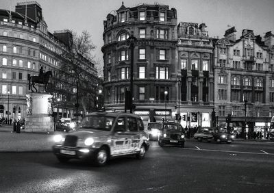 City street with buildings in background